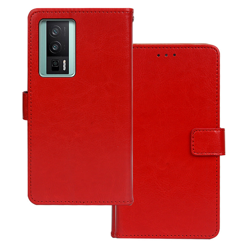 IDEWEI For Xiaomi Poco F5 Pro 5G Redmi K60 Pro 5G K60 5G Magnetic Closure Wallet Phone Case Crazy Horse Texture Stand PU Leather Flip Shell IDEWEI For Xiaomi Poco F5 Pro 5G Redmi K60 Pro 5G K60 5G Magnetic Closure Wallet Phone Case Crazy Horse Texture Stand PU Leather Flip Shell